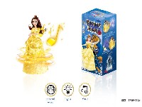 电动万向灯光音乐跳舞《美女与野兽》