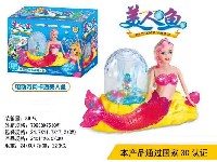 电动万向3D炫彩投影美人鱼乐园音乐喷泉(6灯)