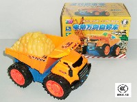 电动万向动作自卸工程车(带4粒闪灯+音乐)