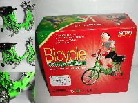 啊童木七彩灯光电动折叠自行车