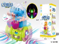 电动3D灯光酷炫打鼓蓝精灵