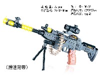 电动震动冲锋枪(灯光+配送背带)