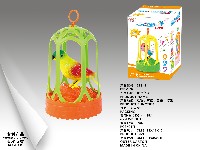 电动声控鸟笼带灯光声音