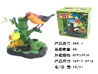 电动声控假山喜鹊+小鸟