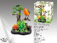 电动声控假山喜鹊