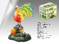别墅座孔雀+小鸟