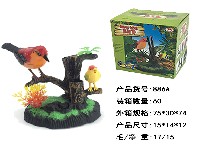 电动声控假山电子喜鹊+小鸟