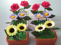 开心农场-声控花/玫瑰花/小黄菊/小紫菊/小粉菊