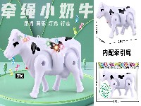 电动牵绳爬行小奶牛(音乐+2灯)