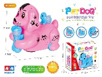 电动万向卡通狗(音乐+2灯)