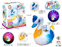 电动万向满天星3D炫彩旋转投影梦幻小天鹅(音乐+5灯光)