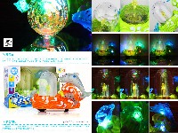 电动万向3D炫彩投影海豚乐园音乐喷泉(6灯)