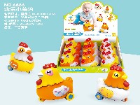 惯性带音乐灯光小萌鸡(含3颗纽扣电池)