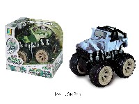 迷彩四驱动惯性吉普越野车