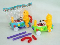 手推维尼熊敲琴车