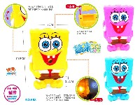 趣味益智海绵宝宝灯光投影照相机(1只)(包电)(八款投影图案)