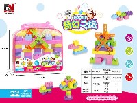 芭比色积木59PCS