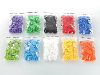 环保智力雪花片积木带轴(100片)