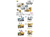 带电动声光螺丝刀声光惯性拆装工程车(搅拌车 106PCS,自卸车 96PCS,吊臂车 104PCS)