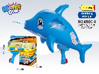 大号盒装充气海豚水枪