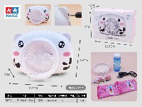 奶牛充电风扇泡泡机(无灯光无音乐)
