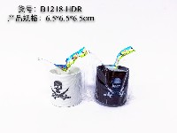 印海盗图案3号彩虹圈(黑白混装)