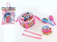 米奇套装(鼓+2沙锤+手铃+鼓锤)