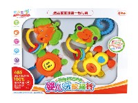 婴儿牙胶摇铃4件套