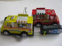 三色线控快餐车