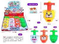 七彩闪光音乐动物陀螺(4灯)(原包炳料)(4款)==现促销价1盒23元