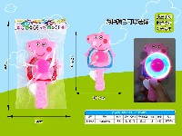 小猪佩奇炫彩手握闪光风车棒(1支)(包电)===活动价1.68元