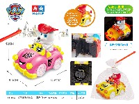 狗狗巡逻队电动万向城市小跑车手提灯笼(音乐+灯光)