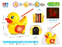 电动万向小黄鸭手提灯笼(音乐+4灯)