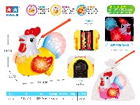 电动万向公鸡手提灯笼(音乐+4灯)